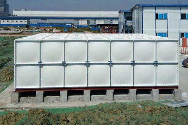 Square fiberglass water tank