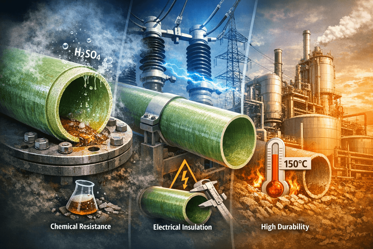 Epoxy FRP Pipe: Properties, Specs & Industrial Uses