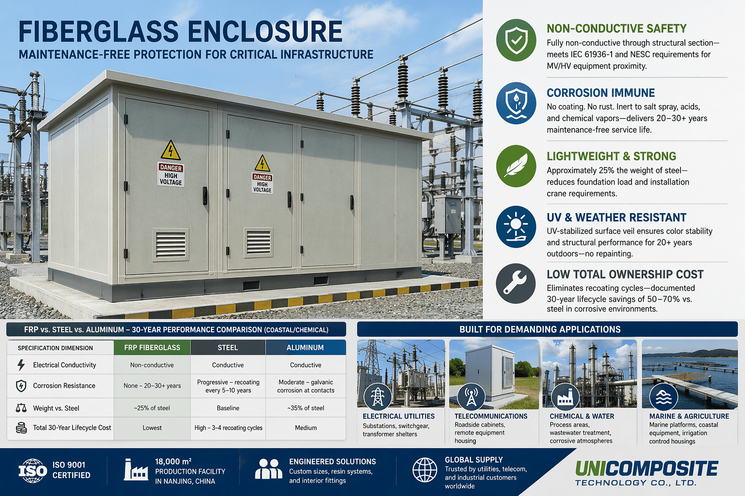 fiberglass enclosures Fiberglass Enclosures: Types, Specs & Industrial Uses