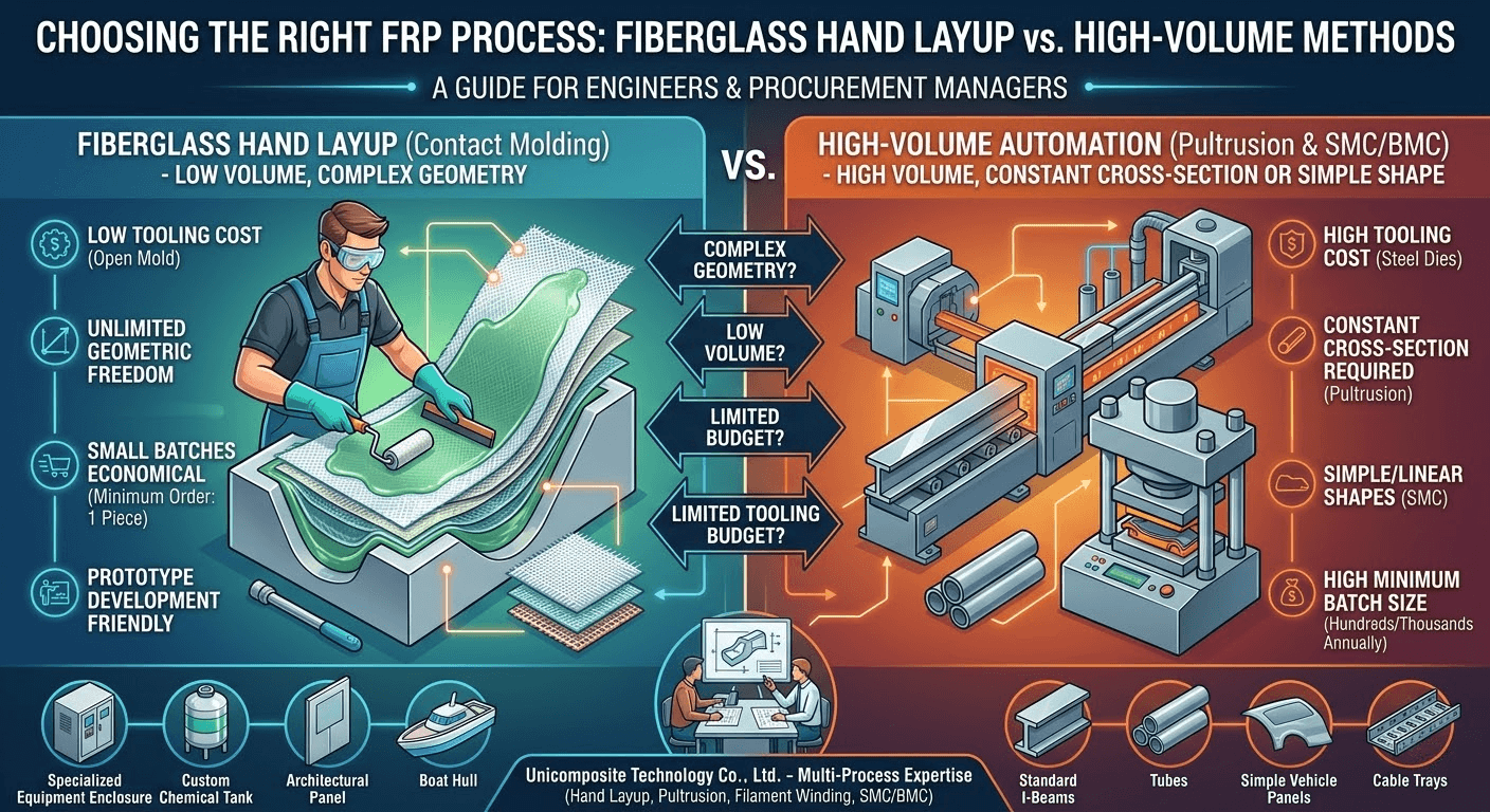 Fiberglass Hand Layup Molding: Process, Products & Benefits