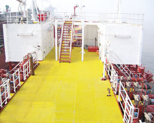 FRP decking in ocean