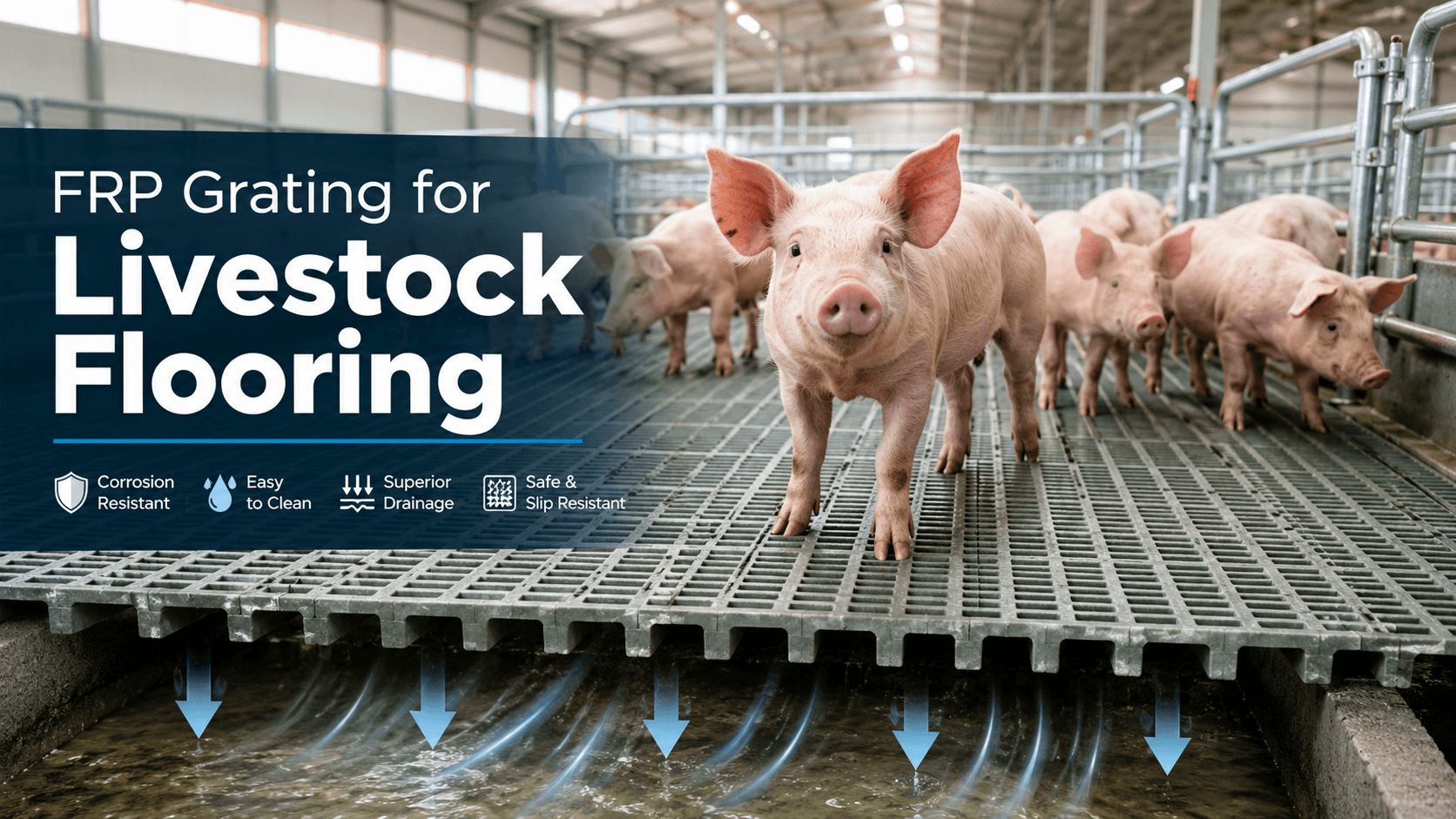 frp grating for livestock flooring FRP Grating for Livestock Flooring