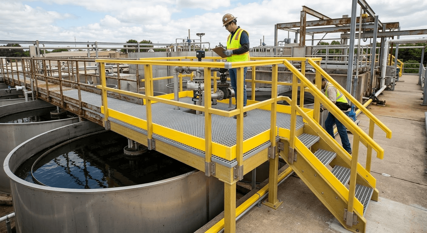 Fiberglass Work Platforms and Walkways Guide