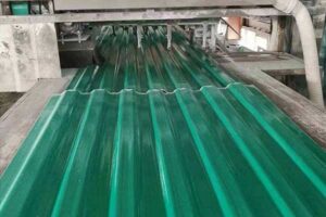 Machine-made pultruded fiberglass panels