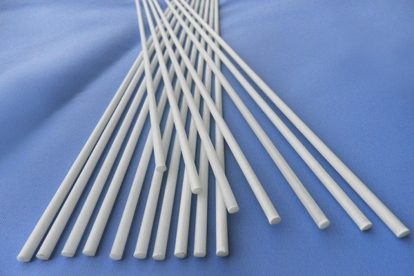 Highly elastic pultruded fiberglass solid round rod