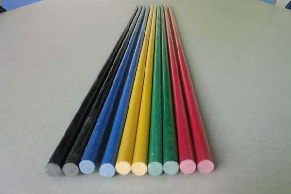 Solid glass fiber rod