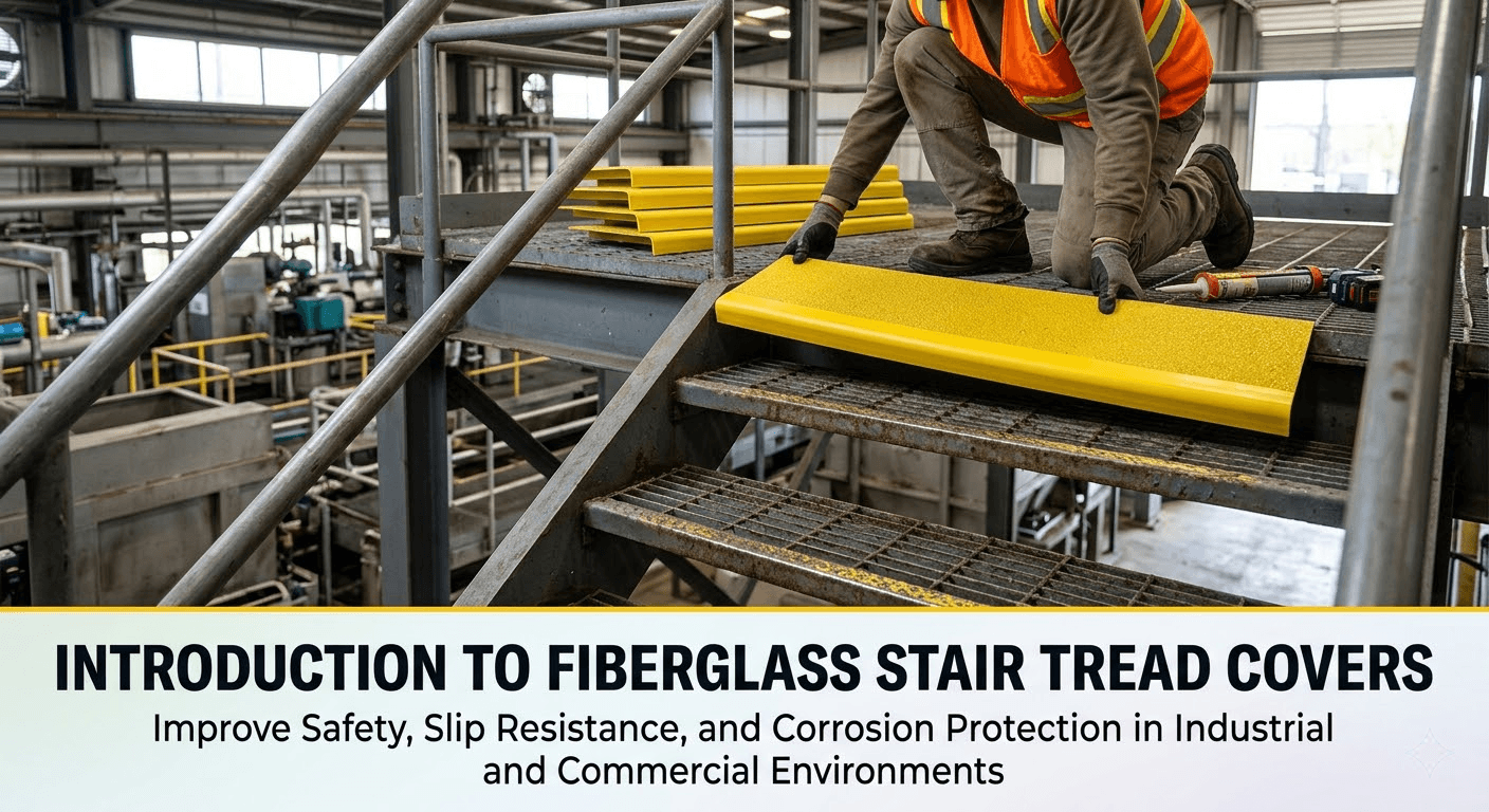 introduction to fiberglass stair tread covers Fiberglass Stair Tread Covers for Industrial Safety