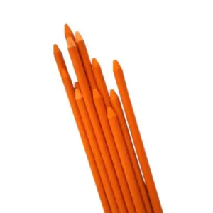 orange fiberglass stakes