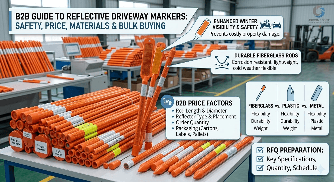 b2b guide to reflective driveway markers Reflective Fiberglass Driveway Markers Price Guide