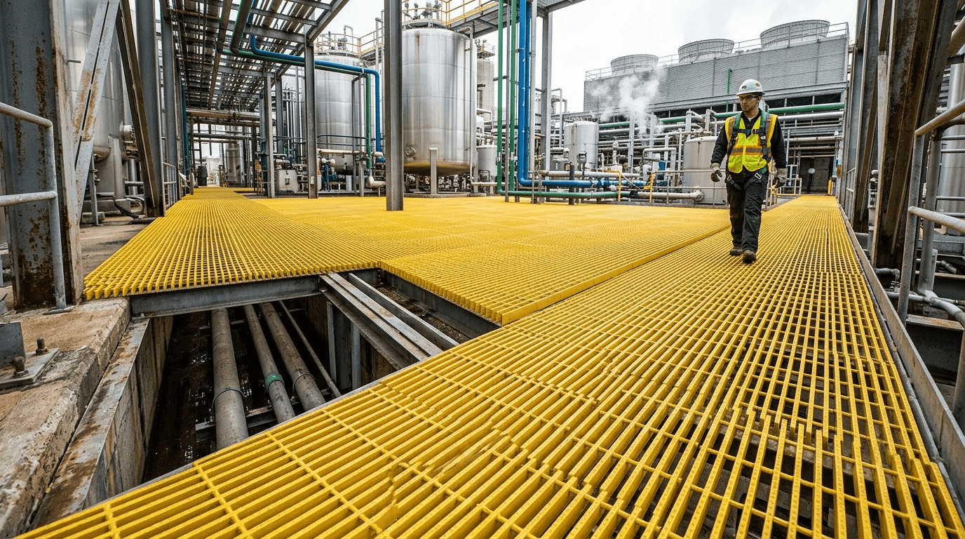 Applications of Fiberglass Pultruded Grating