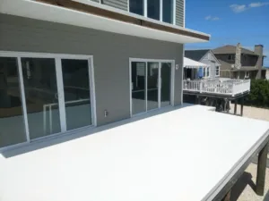 fiberglass flat roof deck