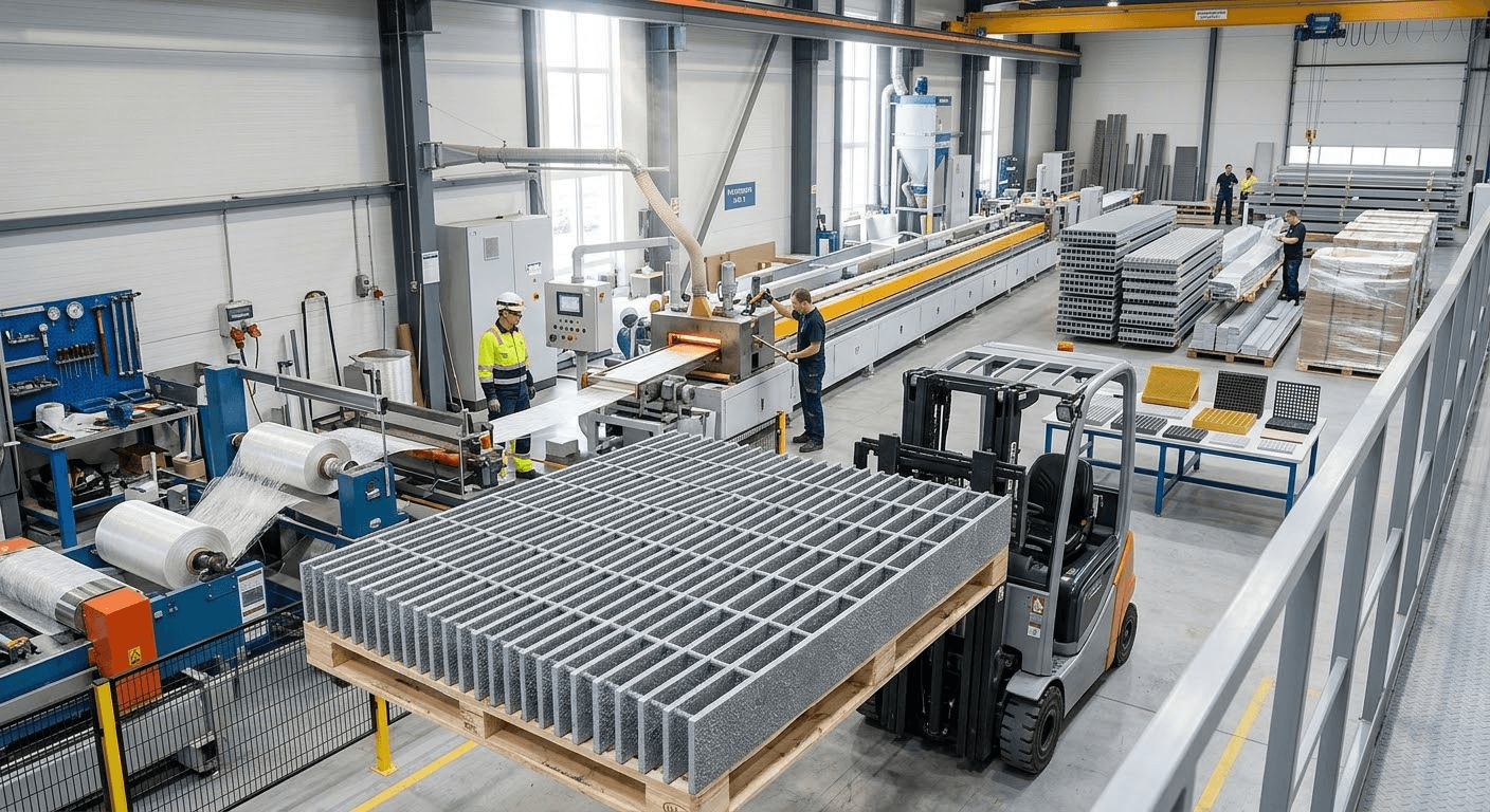 pultruded fiberglass grating factory 2 Pultruded Fiberglass Grating Factory Guide