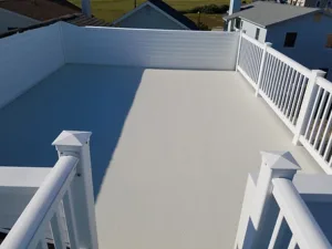 solid fiberglass deck