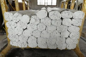 white fiberglass stakes