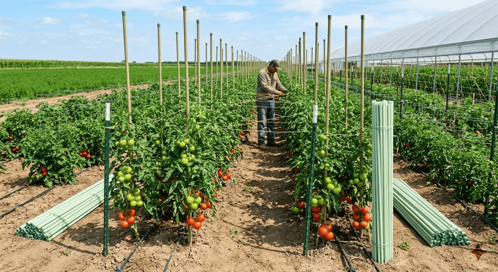 Tomato Staking Methods for Growers | Unicomposite