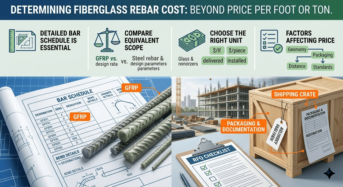 Fiberglass Rebar Cost: Quote Factors and RFQ Checklist