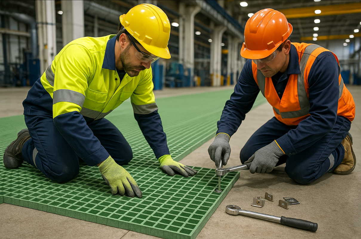 how to install frp grating for industrial floors How to Install FRP Grating for Industrial Floors Quickly