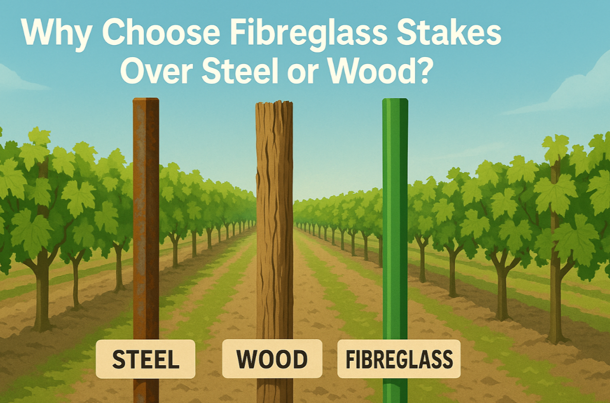 fibreglass stakes Why Choose Fibreglass Stakes Over Steel or Wood?
