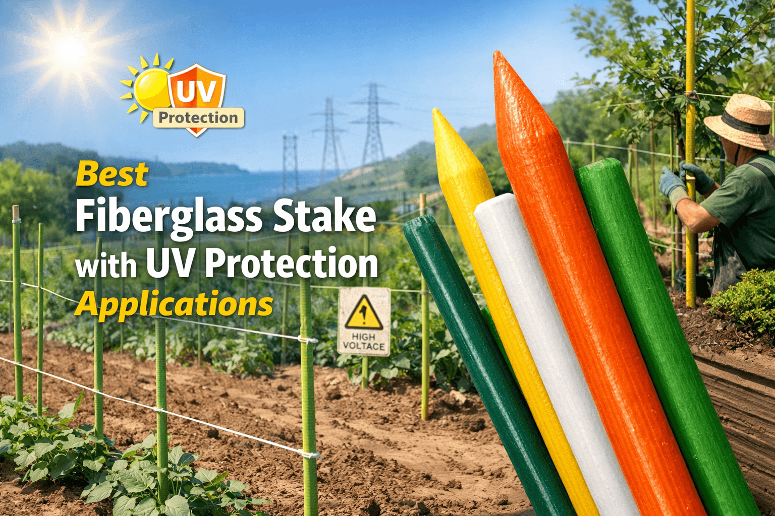 Best Fiberglass Stake with UV Protection Applications