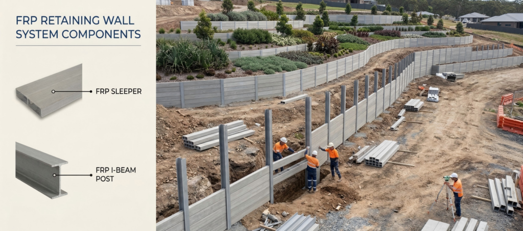 FRP Retaining Wall