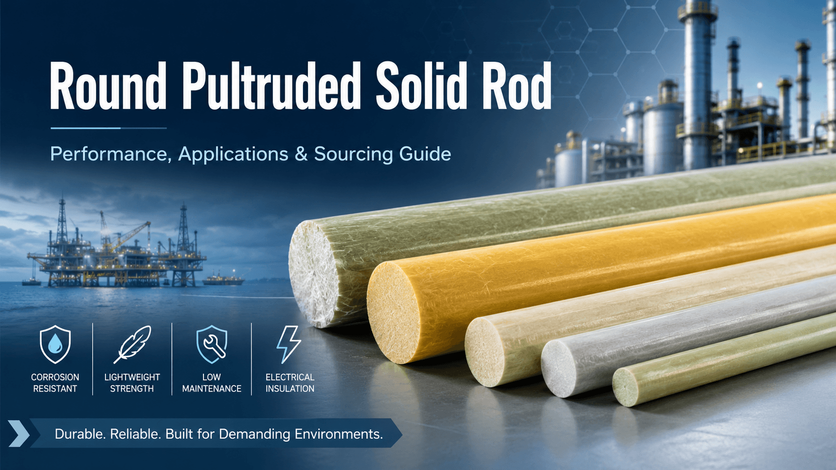 round pultruded solid rod Round Pultruded Solid Rod for Lasting Performance